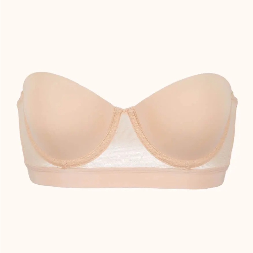 Lively Smooth Strapless Bra (comes with straps) Toasted Almond 36D- NWT unworn